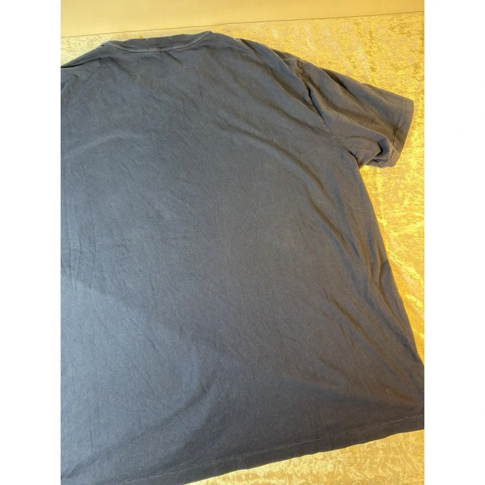 Polo Ralph Lauren Big Pony T Shirt Mens 2XB Navy Distressed Graphic Tee
